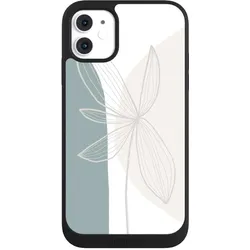 Nivocase Handyhülle für Apple iPhone 11 Hülle NIVOpure Case Schwarz Blume Boho Pastell (Apple iPhone 11), Smartphone Hülle, Schwarz