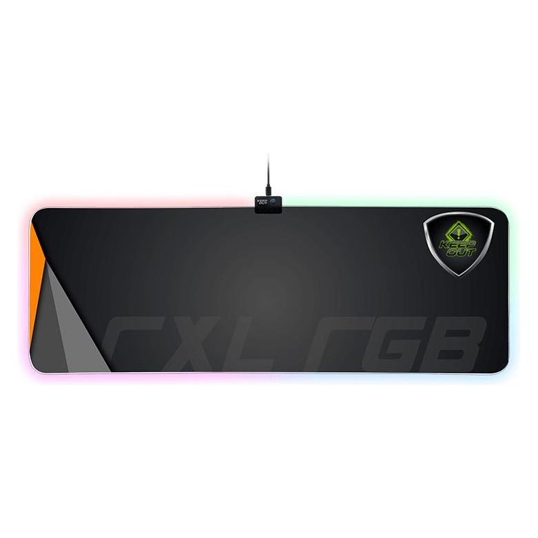 Keep Out Gaming Mat Keepout Gaming Rxl RGB Mousepad Anti-Slip/88cm Width/30cm Long/4mm Thickness Rxl-Rgb (RXL-RGB)