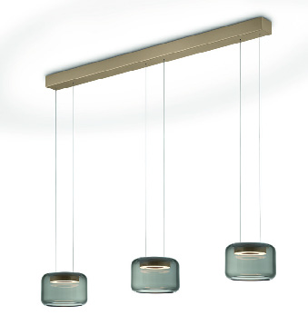 GKS Knapstein LED-Pendelleuchte SIDRA-3 Effekt Bronze 51.529.34 4250035836747
