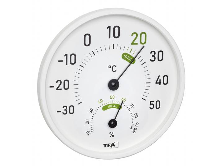 TFA Dostmann Thermo- en hygrometer Wit