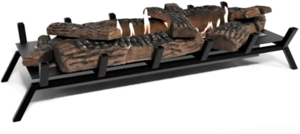 Watsontown George Oliver 76 cm W Matte Black Bio-Ethanol Fireplace with 11266 BTU Matte Black 76cm W X 35cm D