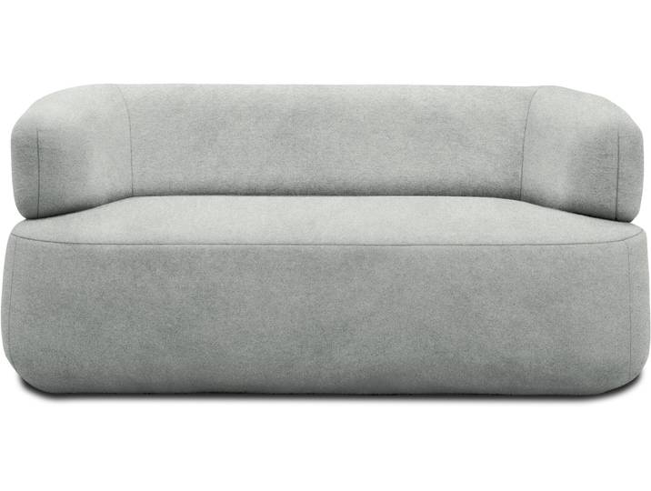 2-Sitzer DOMO COLLECTION 800012 Designsofa, komfortabel und elegant, organische Formensprache , grau, B:160cm H:71cm T:86cm, 95% Polyester, 5% Nylon, Sofas, 2-Sitzer, Formschöner 2-Sitzer