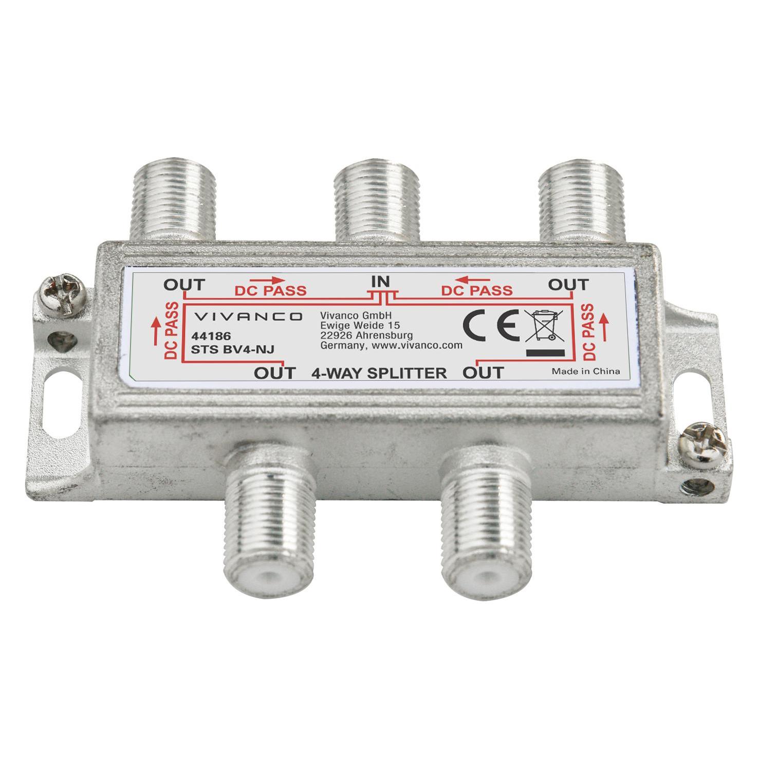 Vivanco 44186 cable splitter/combiner Silver (44186)