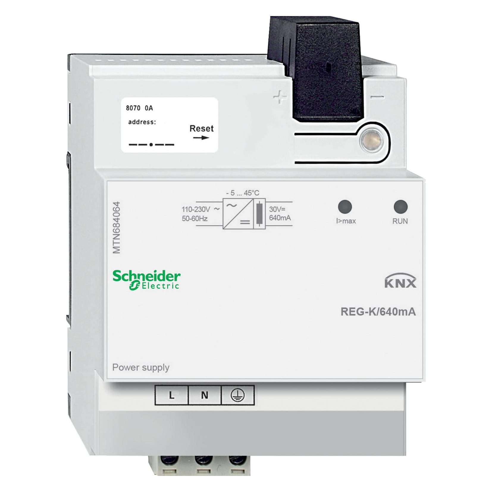 Schneider Electric KNX Spannungsversorgung REG-K/640 mA, lichtgrau (MTN684064)