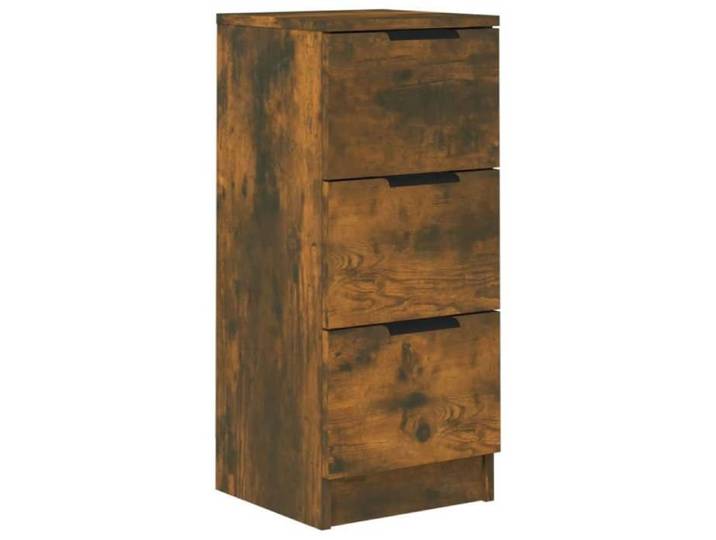 @FRENCH Buffet bahut - TOP VENTES - Commode Meuble de rangement Chêne fumé 30 x 30 x 70cm - Bois d'ingénierie - Armoire de Cuisine