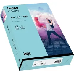INAPA Kopierpapier, Tecno Colors, A4, 160 g/qm, mittelblau