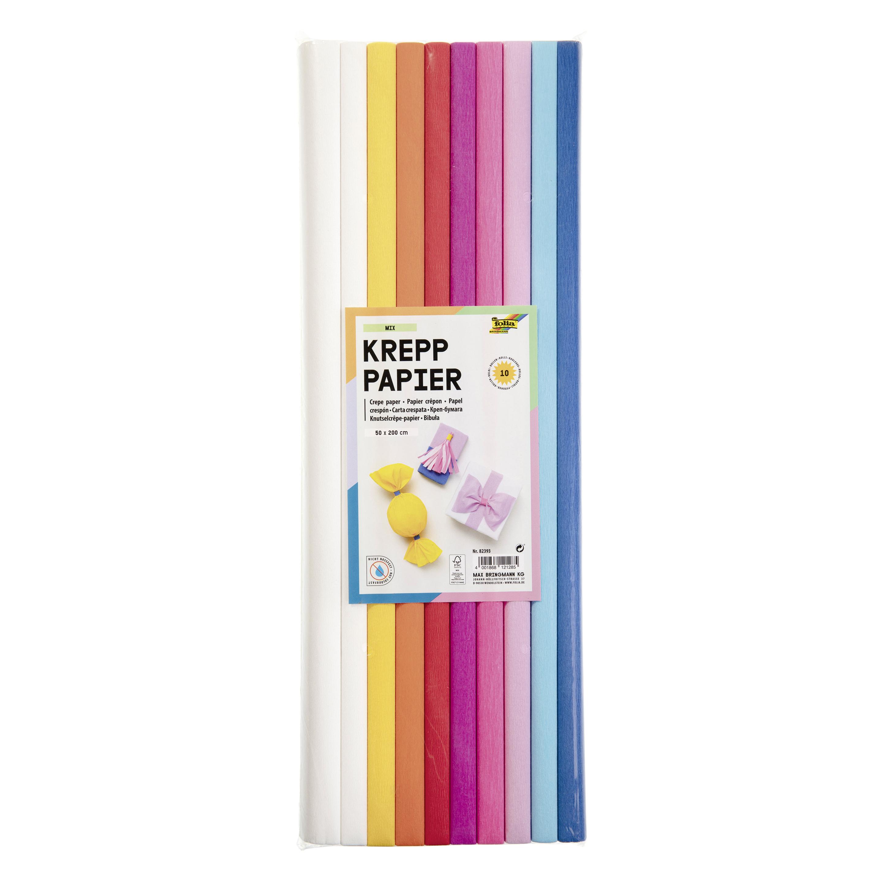 Folia Krepppapier farbig (22 g/m², 1x) (82393)
