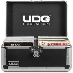 UDG Record Case 200 Vinyl Silver, DJ Cases, Schwarz, Silber