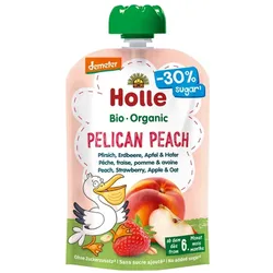 Pouchy - Pelican Peach Pfirsich, Erdbeere, Apfel & Hafer 100g
