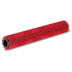 Walzenbürste, mittel, rot, 450 mm - rot