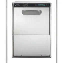 Project Gläserspüler mit sauberem Wasser, rundem Korb 41 cm, patentiertes Wasseraustauschsystem, Doppelwand, Doppelspender, Ablasspumpe, Modell UNICA40P-CT