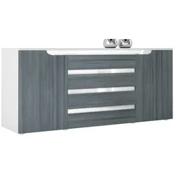 SIDEBOARD Sintra Avola-Anthrazit / Weiß Hochglanz