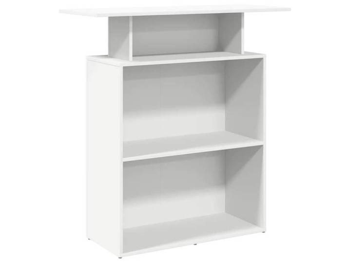 Bureau de réception - VIDAXL - LL01180 - Bois d'ingénierie - Blanc - 100x40x104 cm