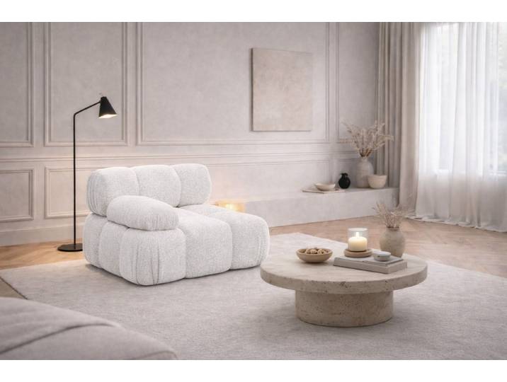 Kaiser Möbel Sofaelement Modul seitlich links / rechts, modulares System, Stoff Abriamo,SELIA (Einzelelement), modulares System, Wellenfederung