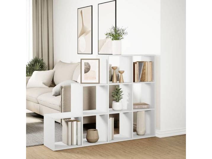 (15532)Moderne Étagère séparatrice de pièce à 3 niveaux 137 - VIDAXL - blanc - facile à nettoyer - pour salon - 137 5x29x103 5 c