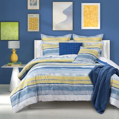 SEASHORE KING/CAL KING 3PC. COMFORTER SET by J by J. Queen New York in Blue (Size KING)