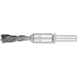 PFERD 43298007 - Pinselbürste gezopft PBGS Ø10mm Schaft-Ø6 mm Stahl-Draht-Ø0,35