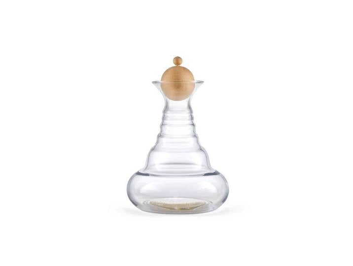 Natures-Design Wasserkaraffe Alladin 1.3l gold mit Zirbenholzstöpsel