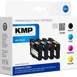 KMP, Druckerpatrone, E218V Multipack BK/C/M/Y kompatibel mit Epson T 2986 (BK, C, M, Y)