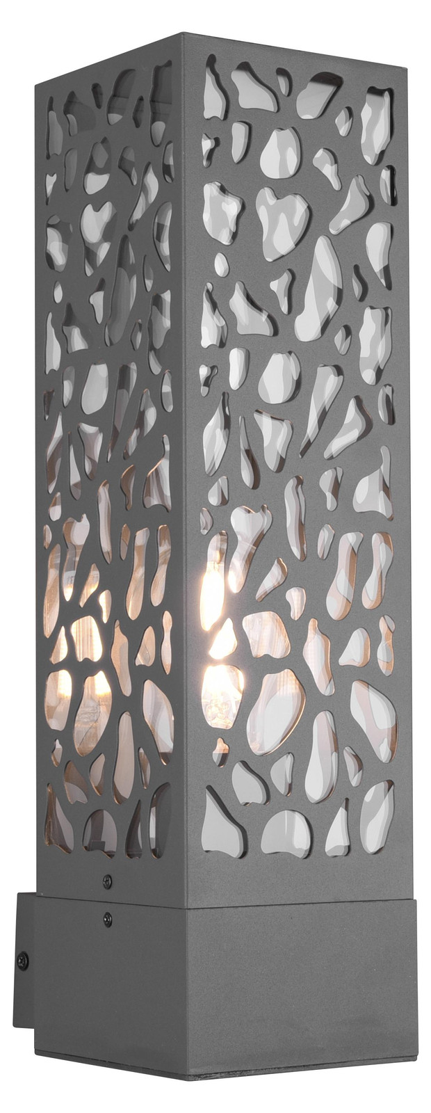 TRIO Buitenlamp Cooper Bollard Grijs/Zwart Metalen Tuinverlichting