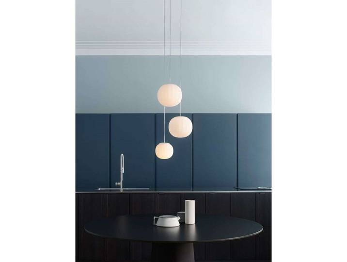Lita Pendelleuchte Ø30 White - Luceplan - Wohnzimmer - Glas