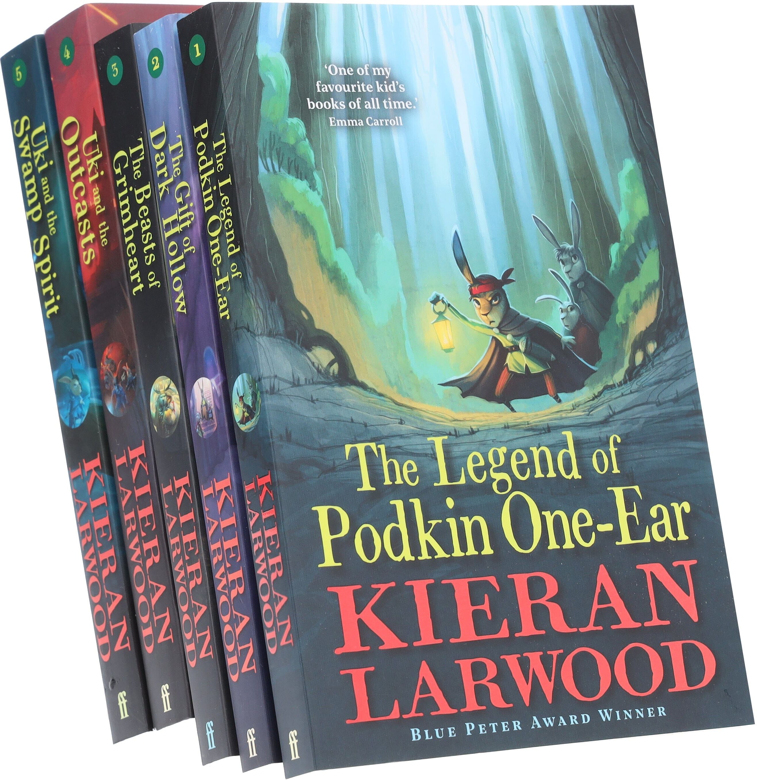 The World of Podkin One-Ear Series by Kieran Larwood 5 Books Collection Set - Ages 9-14 - Paperback Faber & Faber
