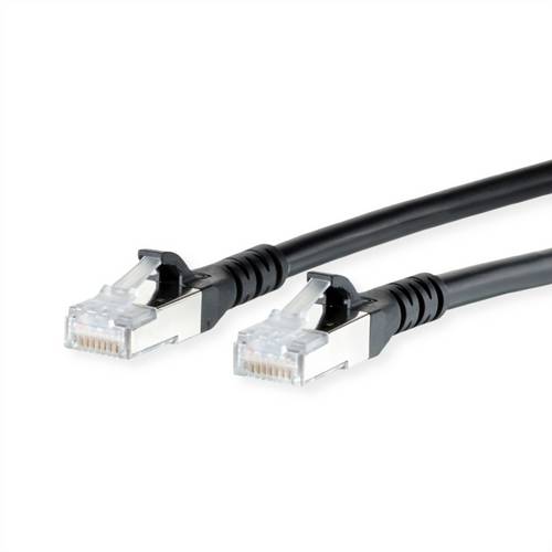 Metz Connect Patchkabel Cat.6A AWG 26, LSOH, schwarz, 50m