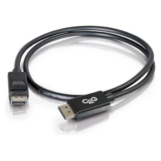 C2G 54400 DisplayPort Cable with Latches M/M, 8K UHD Comptatible - Digital Audio Video, Black (3 Fee (0.91 m) (54400)