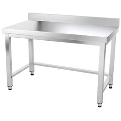 Edelstahl-Arbeitstisch 1500 x 600 mm mit PREMIUM-Verstärkung / GOLDINOX. GOLDINOX