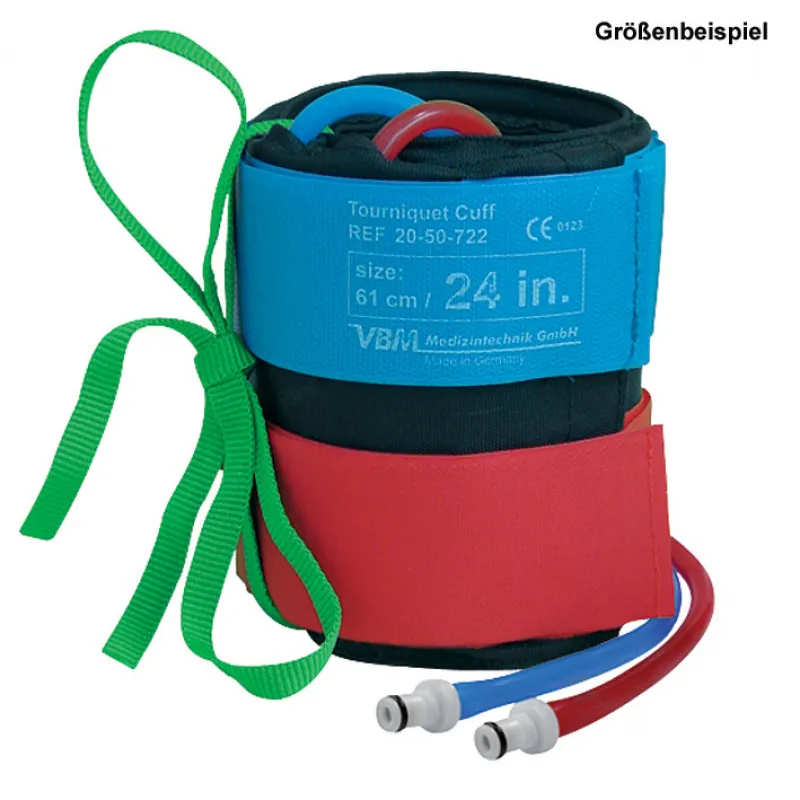 VBM Medizintechnik GmbH VBM Komprimeter Stoff-Tourniquet Wipe Cuff /Doppel Blutsperremanschette, 46 x 15 cm 20-77-712