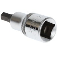 Red Schraubendreher-Steckschlüssel-Einsatz, 1/2" chrom, Innensechskant 7mm