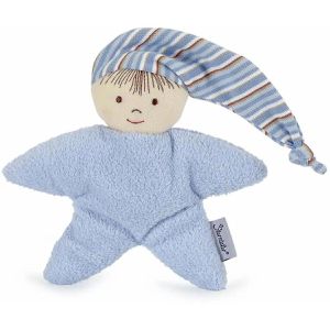 Sterntaler Puppe bleu, ab 0 Jahre, Stoffpuppe mit integrierter Rassel, 16 cm