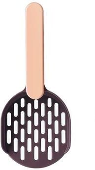 United ComfortGrip Cat Litter Scoop With Fast Sifting Filter & Easy Store Hook brown+pink