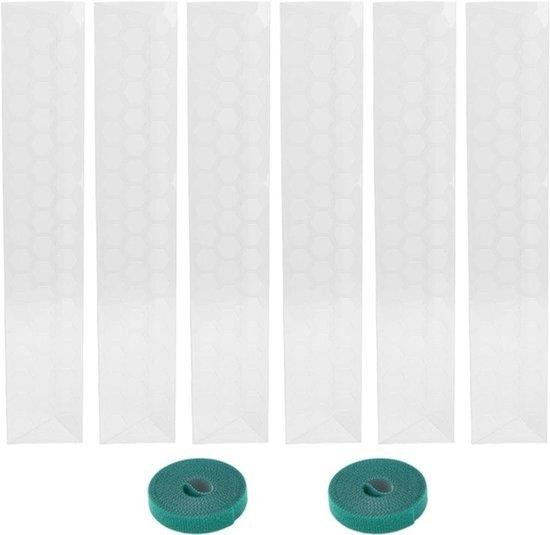 Yosoo Health Gear Kunststof Mosstokken, 17 Inch Stapelbare Klimplantensteun voor Binnen en Buiten Potplanten, 6 stuks