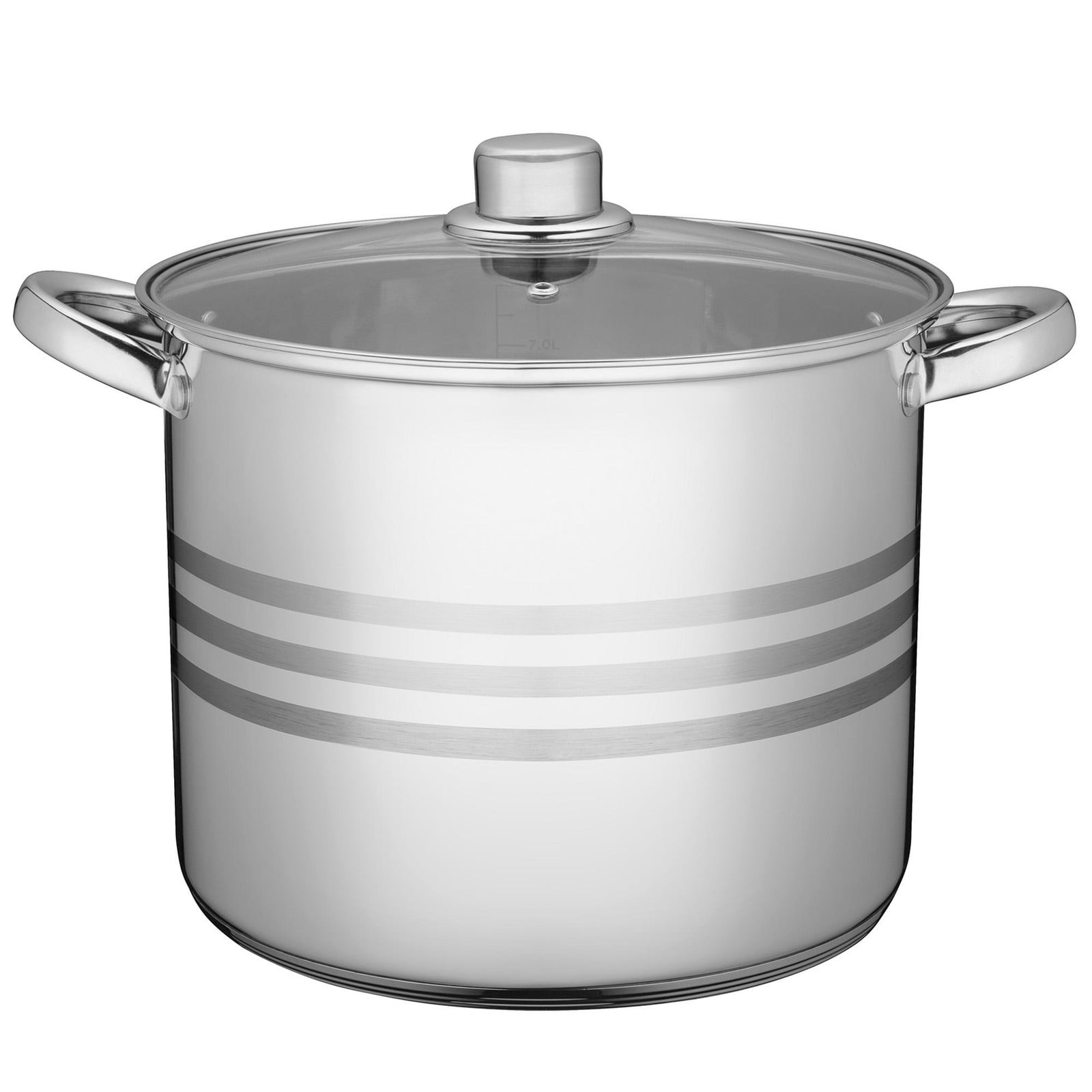 KADAX Sveg kookpan met deksel van roestvrij staal, zilver, 18 liter