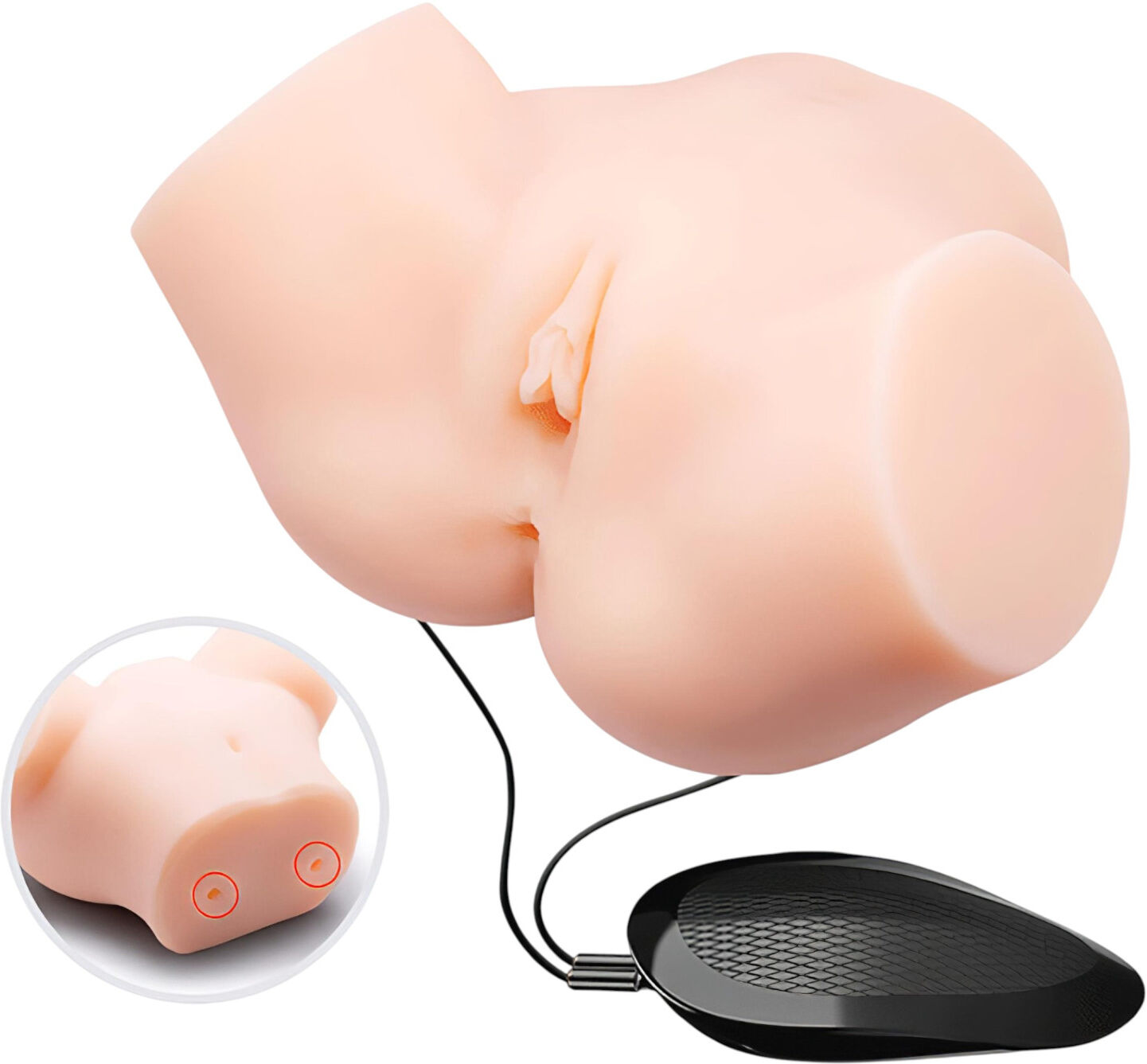 Crazy Bull - Lifelike Vibrating Masturbator (Natural)