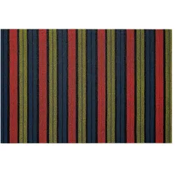 Chilewich, Fussmatte, Ribbon Stripe Limelight Fusse (91 x 61 cm)