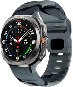 Multicon Wholesale Hub Sport Silicone Bracelet For Galaxy Watch Ultra, Watch Ultra Strap Accessories black Gray Colour Straps