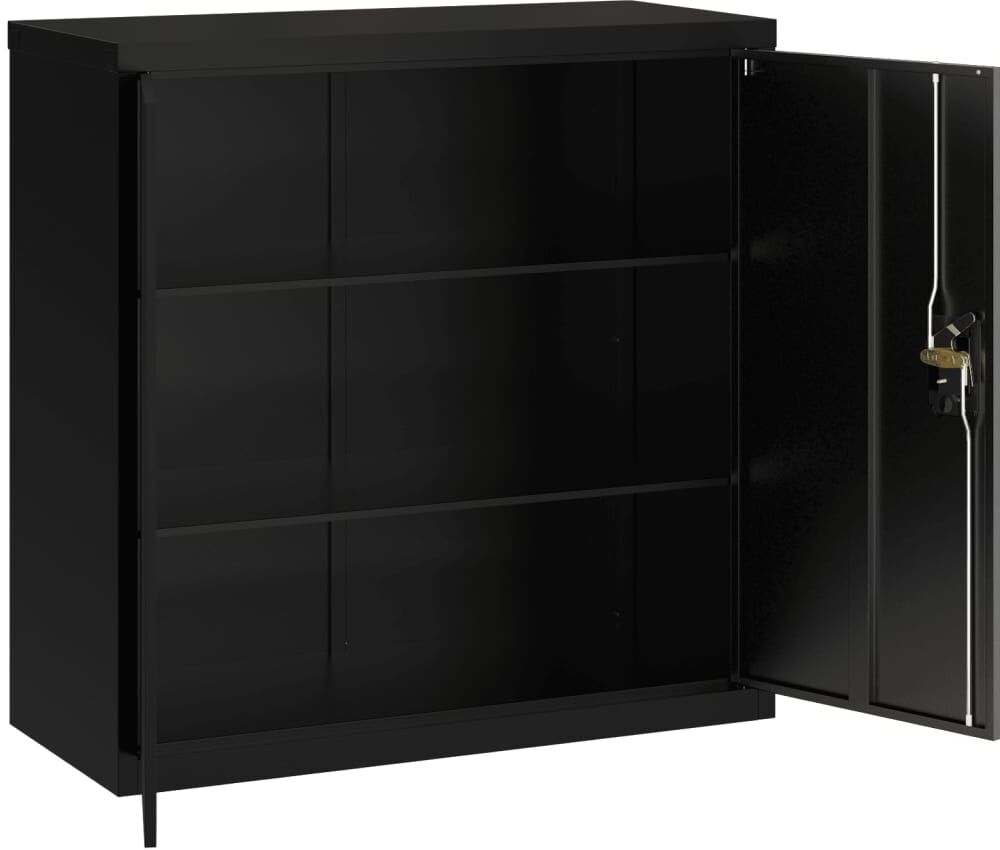 vidaXL Classeur noir 90x40x90 cm acier
