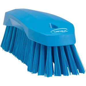 Vikan Scheuerbürste Waschbürste L, Kunststoff, Länge 20cm, harte Borsten, blau
