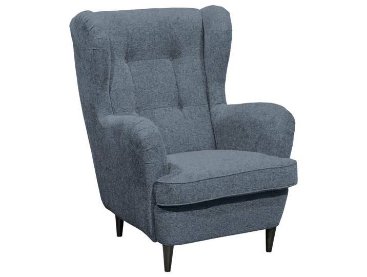 Ohrensessel Oskar Blau B: 78 cm