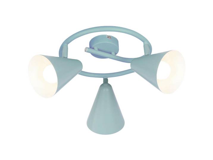 Deckenstrahler Amor, Grau, Metall, 47x18x47 cm, RoHS, Europäischer Sicherheitsstandard, einfach zu transportieren, Lampen & Leuchten, Innenbeleuchtung, Spots & Strahler, Deckenspots