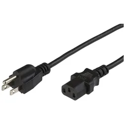 MicroConnect Netzkabel US - C13 0,5 m (0.50 m), Stromkabel, Schwarz