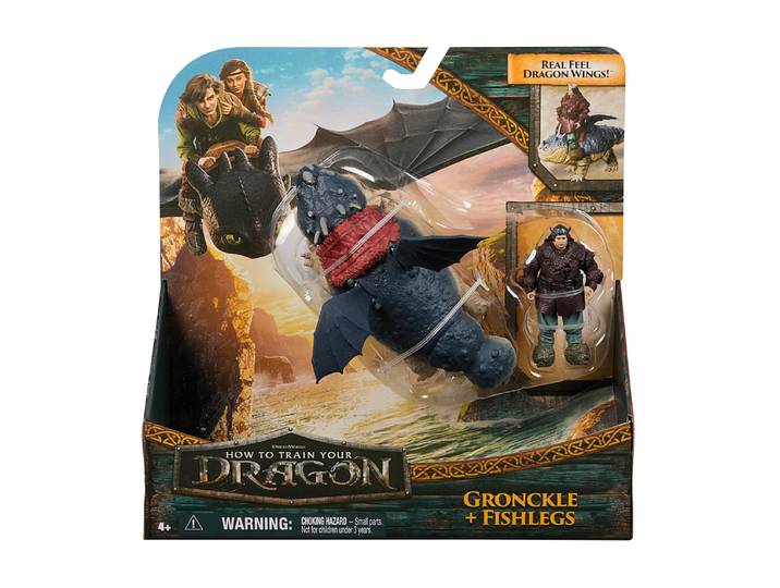 PACK DRAGON ET VIKING 25 CM GRONK Dragons Movie