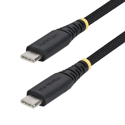 StarTech USB-C naar USB-C Gevlochten Laadkabel, 60W PD, 3m