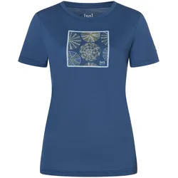 Super.Natural W SEA Urchin Tee ocean blue/various (13G) S