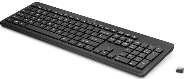 HP 230 Trådløst Tastatur, Nordisk, Sort