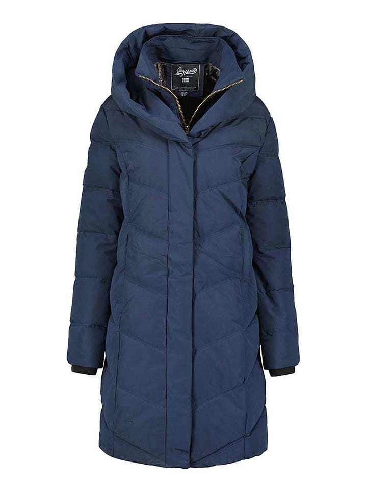 Geographical Norway Steppmantel "Djamila" in Dunkelblau - L