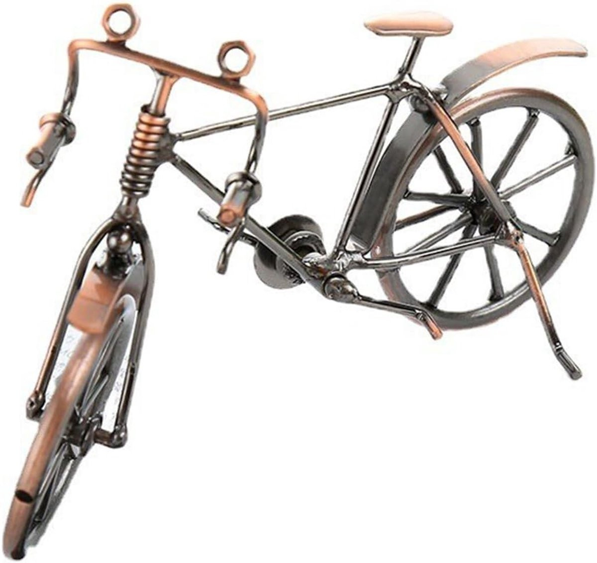 Miniatuur metalen fiets decoratie - Vintage ijzeren kunstfiguur voor kantoor en huis