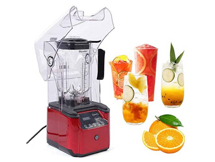 Blender Schalldichter Standmixer Eis Zerkleinerungs Mixer Smoothie Maker Mischer Entsafter Ice Cream Profi Barmixer Schalldichte Hochleistungsmixer Intelligent Make Schallschutz BehäLter